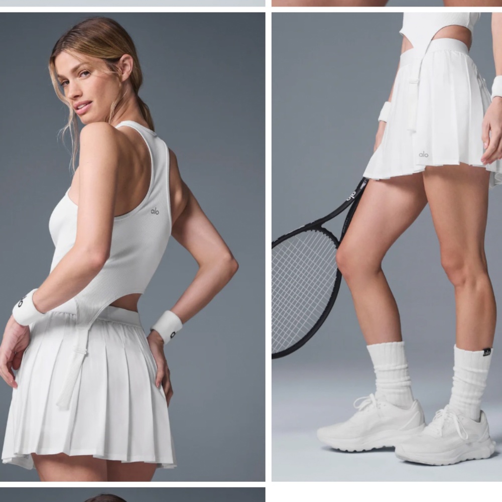 ALO Yoga - Tennis Skirt White (XS) LIKE NEW!